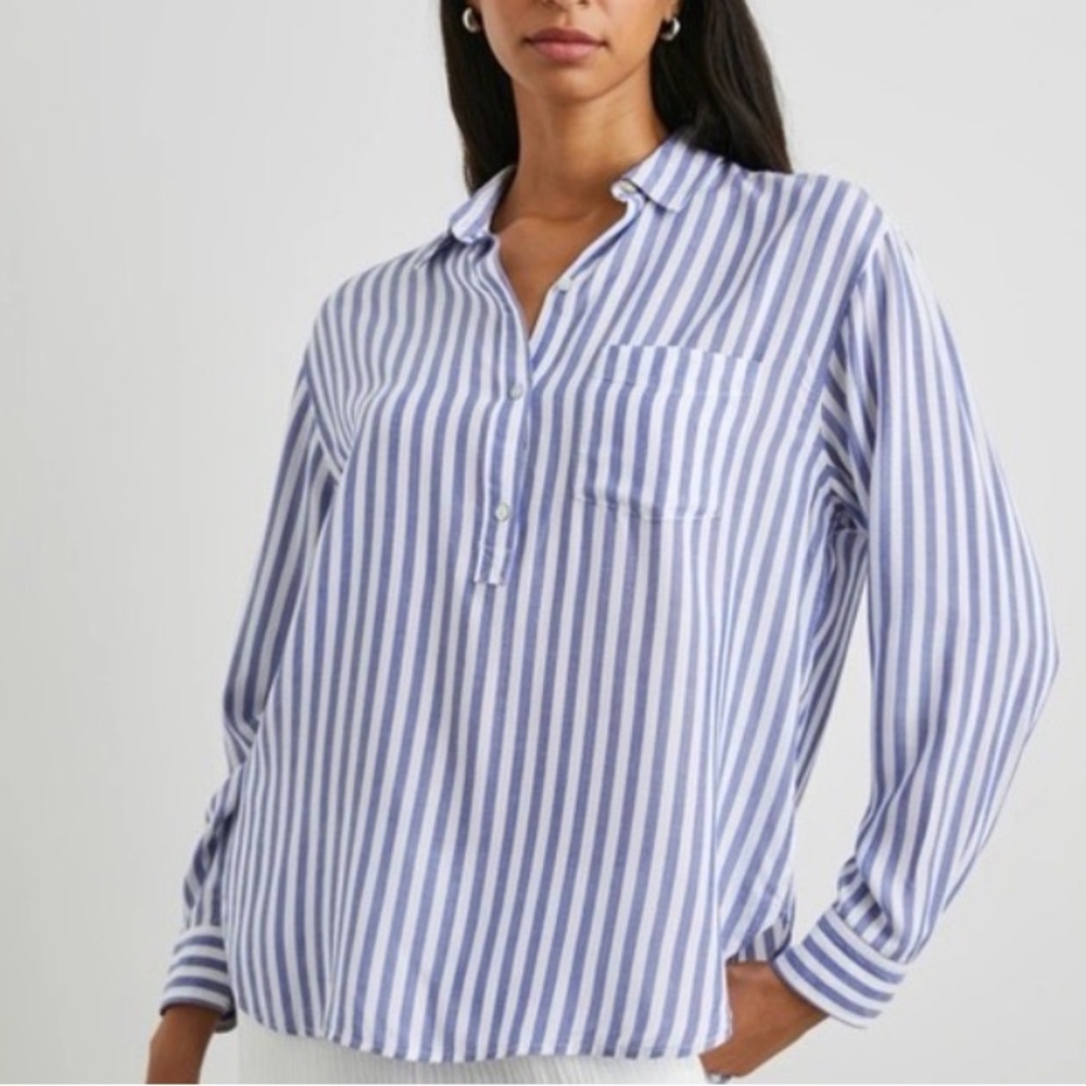 RAILS ELLE Blue White Stripe Size Medium BNWT